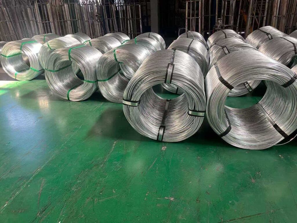 galvanized binding wire large diameter coil factory production for East Africa construction market