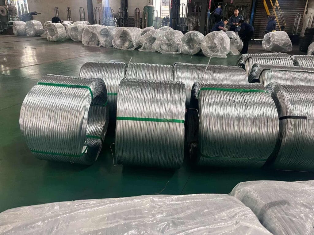 galvanized binding wire heavy coil for concrete reinforcement and steel structure tying