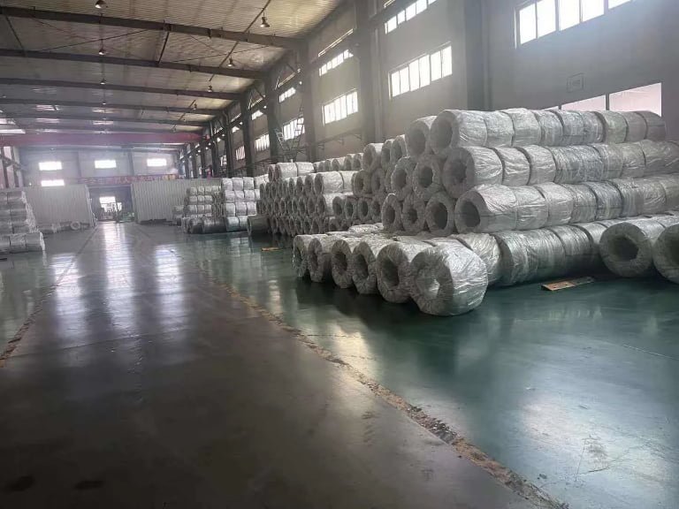 galvanized binding wire factory warehouse stock thousands of tons available for bulk orders to Africa