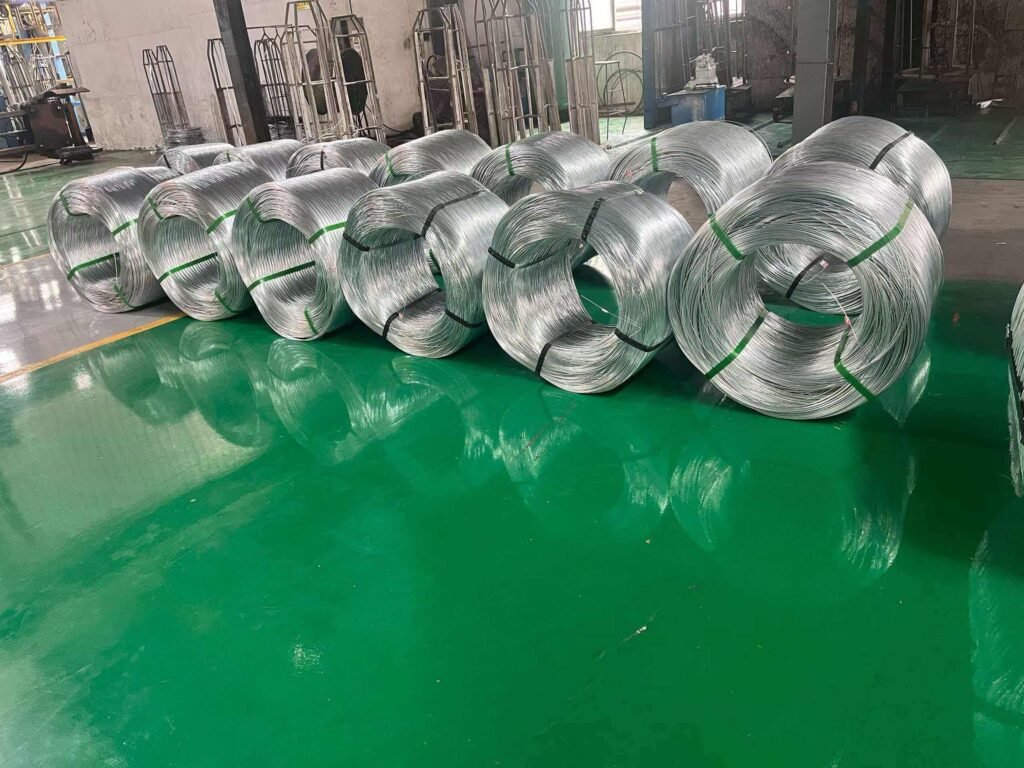 galvanized binding wire finished product warehouse stock large inventory ready for immediate shipment